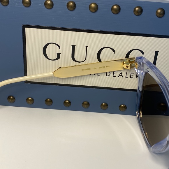 New - GUCCI Gold Square Unisex Sunglasses
GG0976S 004 56 - Picture 10 of 15
